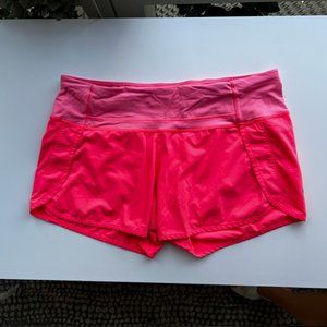 Neon Pink lululemon shorts